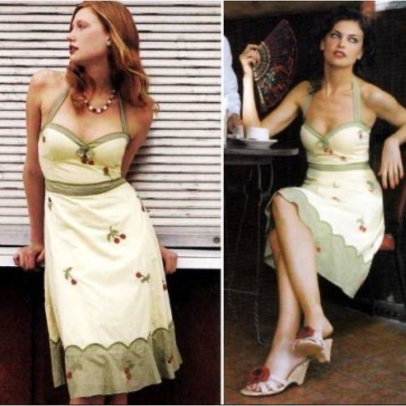 Odille Dresses & Skirts - Vintage Anthropologie Odille Cherry Festival Sundress 12 P